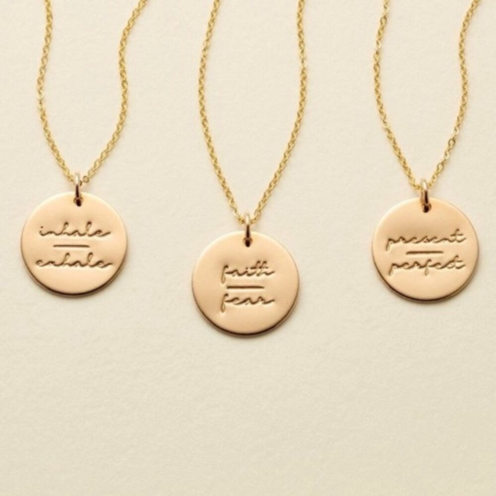 Present/Perfect Mantra Classic Gift Charm Necklace - Picture 13 of 16